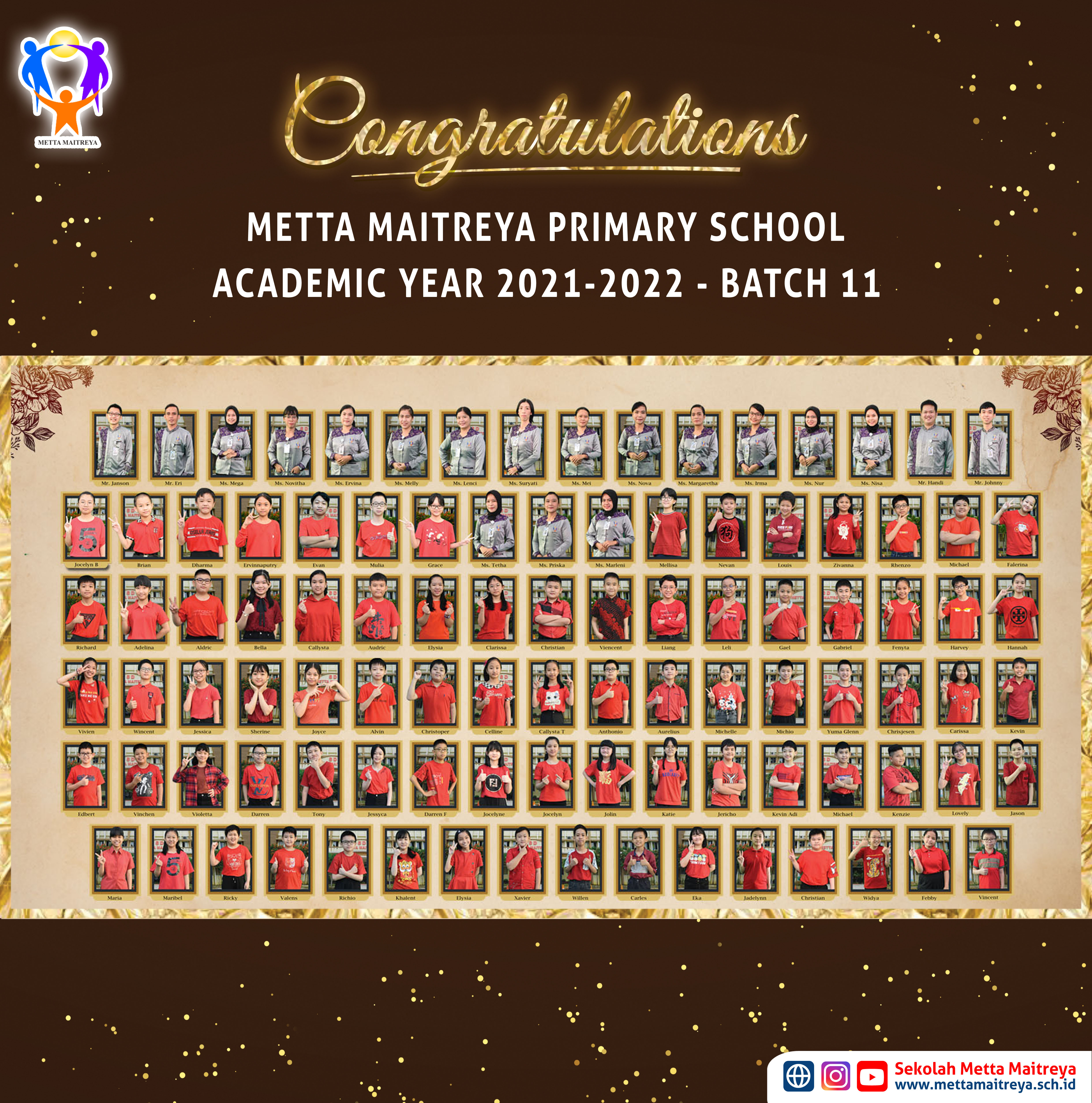 Ceremony of Metta Maitreya Primary School Batch 11 Academic Year 2021-2022